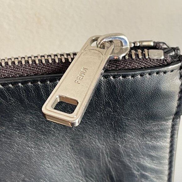 FENDI x Noel Fielding Multicolor Calf Leather Clutch/2nd Bag w/ Strap - Preowned - Picture 4 of 11